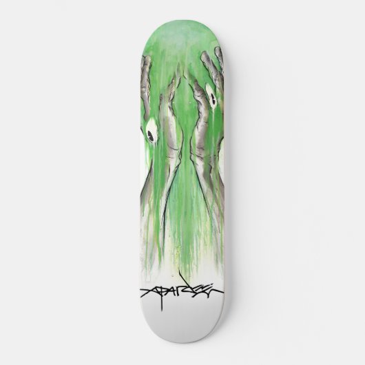 Alex Pardee "giftiges Lazyface " Skateboard (Vorderseite)