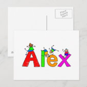 Alex Postkarte (Vorne/Hinten)