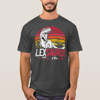 Alex Saurus Personalisiert Dinosaur T Rex Name Chr T-Shirt