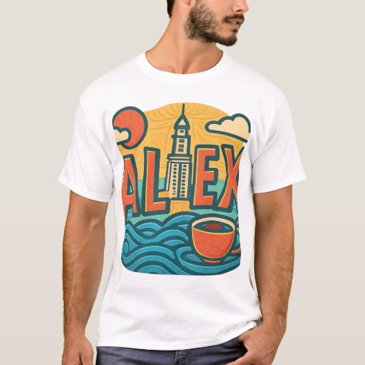 Alex Vibes only - Summer City Style T-Shirt (Vorderseite)
