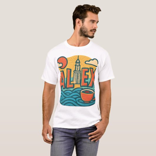 Alex Vibes only - Summer City Style T-Shirt (Vorne ganz)
