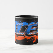 Alex Vorname Name Graffiti blue orange Tasse (Zentrum)