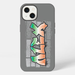 ALEX Your Name Graffiti Brick Wall Paint Splatter iPhone 13 Hülle