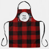 Alexa Befehl auf Buffalo kariert Schürze (Vorderseite)