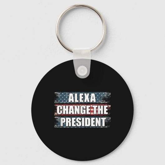 Alexa Change, Präsident Funny Trump Schlüsselanhänger (Vorderseite)