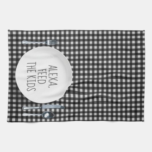 Alexa Command Humor Geschirrtuch (Horizontal)