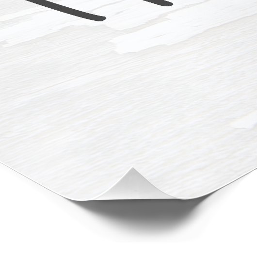 Alexa Command Humor on Textured White Poster (Ecke)