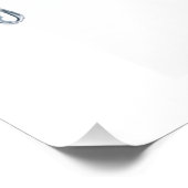 Alexa Command Humor on White Poster (Ecke)