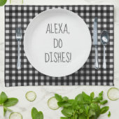 Alexa Command Spaß für Geschirr Geschirrtuch (Gefaltet)