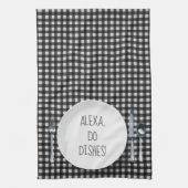 Alexa Command Spaß für Geschirr Geschirrtuch (Vertikal)