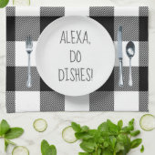 Alexa Command Spaß für Geschirr Geschirrtuch (Gefaltet)
