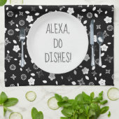 Alexa Command Spaß für Geschirr Geschirrtuch (Gefaltet)