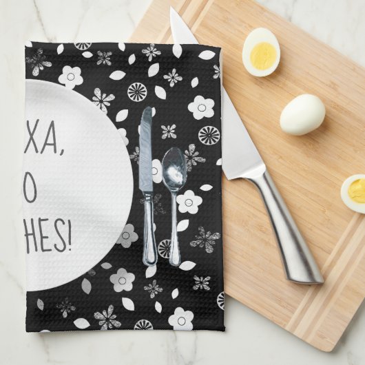 Alexa Command Spaß für Geschirr Geschirrtuch (Viertel Falte)