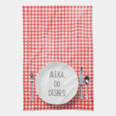 Alexa Command Spaß für Geschirr Geschirrtuch (Vertikal)