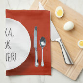 Alexa Command Spaß zum Abendessen Geschirrtuch (Viertel Falte)