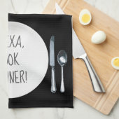 Alexa Command Spaß zum Abendessen Geschirrtuch (Viertel Falte)