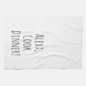 Alexa Command Spaß zum Kochen Geschirrtuch (Horizontal)