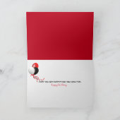 Alexa Command Weißer Esstisch Geburtstag Karte (Innenseite)