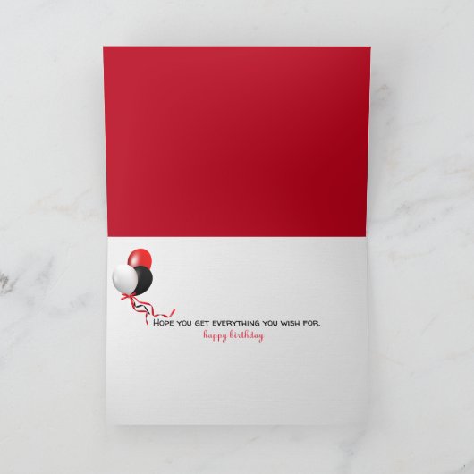 Alexa Command Weißer Esstisch Geburtstag Karte (Innenseite)