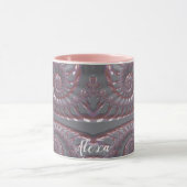 ALEXA ~ GLOSSY 3D Zany Pink Silver ~ Tasse (Zentrum)