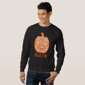 Alexa Halloween-Zuckerschädel-Design Sweatshirt (Vorne ganz)