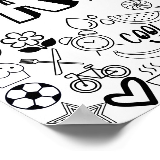 "ALEXA" - Kontur-Design Poster (Ecke)