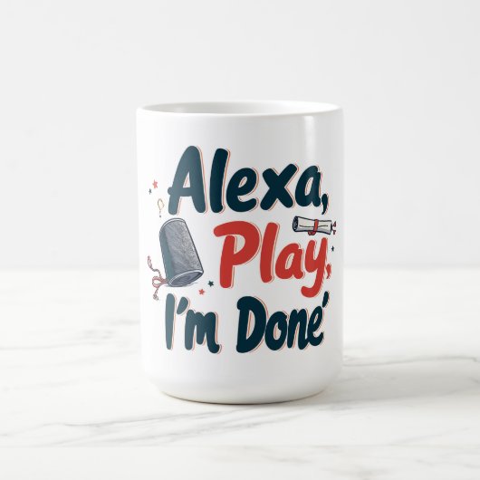 Alexa, Play, ich bin fertig Kaffeetasse (Mittel)