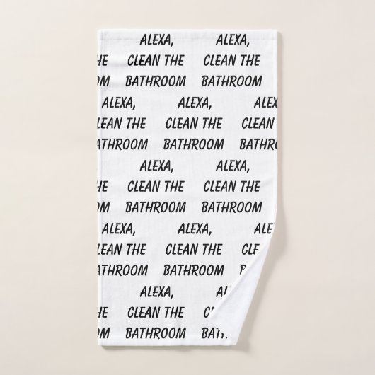 Alexa, reinigen Sie das Badezimmer Badhandtuch Set (Handtuch)