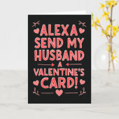 Alexa Send My Husband Valentine Card Karte (Gelbe Blume)