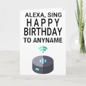 Alexa Sign Happy Birthday Karte (Vorderseite)