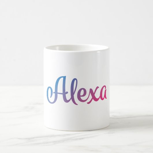 Alexa stilvoller Cursive Kaffeetasse (Mittel)