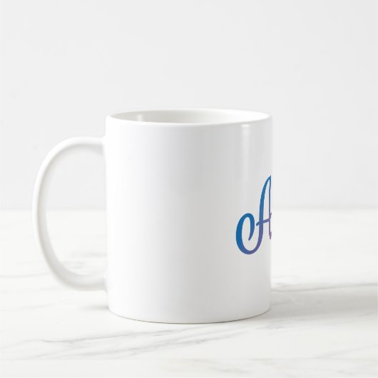 Alexa stilvoller Cursive Kaffeetasse (Links)