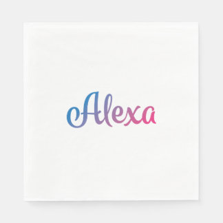 Alexa Stylish Cursive Serviette