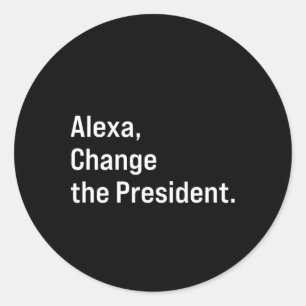 Alexa usa runder aufkleber