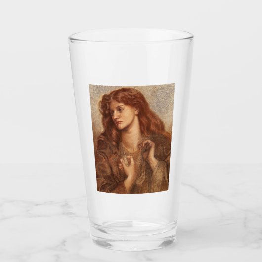 Alexa Wilding (elegante junge Dame mit rotem Haar) Glas (Vorderseite)