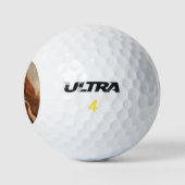 Alexa Wilding (elegante junge Dame mit rotem Haar) Golfball (Logo)