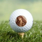 Alexa Wilding (elegante junge Dame mit rotem Haar) Golfball (Insitu T-Shirt)
