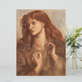 Alexa Wilding (elegante junge Dame mit rotem Haar) Karte (Stehend Vorderseite)