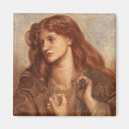 Alexa Wilding (elegante junge Dame mit rotem Haar) Magnet (Vorne)