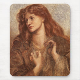 Alexa Wilding (elegante junge Dame mit rotem Haar) Mousepad