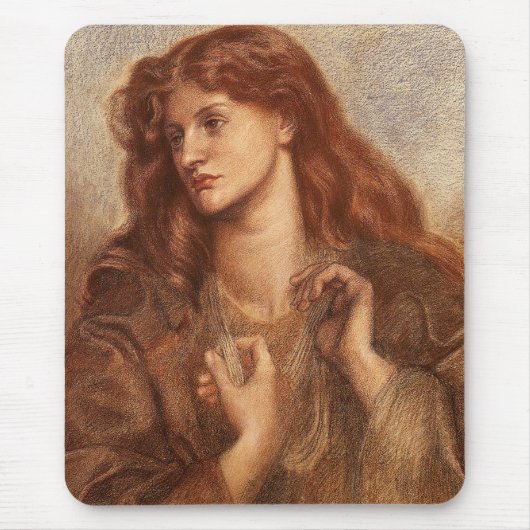 Alexa Wilding (elegante junge Dame mit rotem Haar) Mousepad (Vorne)