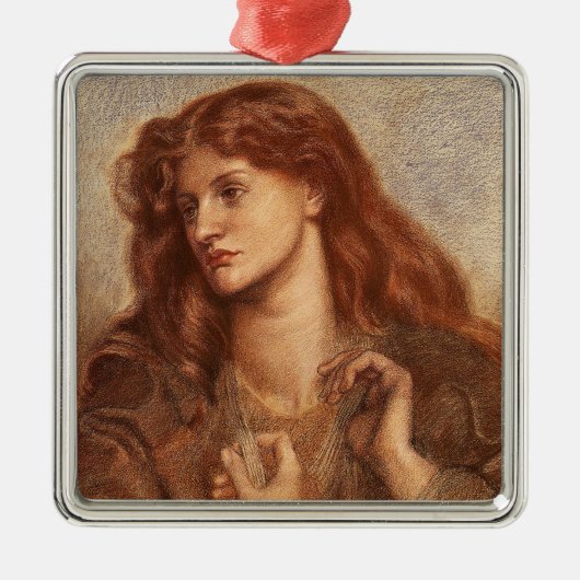 Alexa Wilding (elegante junge Dame mit rotem Haar) Ornament Aus Metall (Vorne)