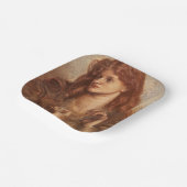 Alexa Wilding (elegante junge Dame mit rotem Haar) Pappteller (Gewinkelt)