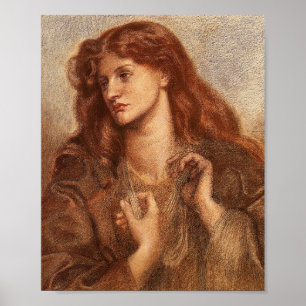 Alexa Wilding (elegante junge Dame mit rotem Haar) Poster