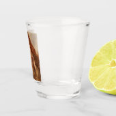 Alexa Wilding (elegante junge Dame mit rotem Haar) Schnapsglas (Rechts)