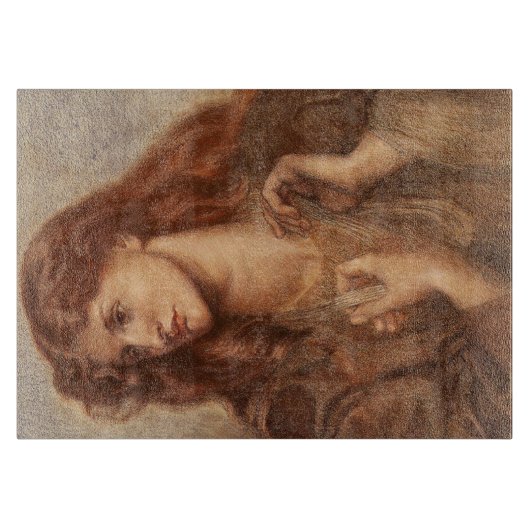 Alexa Wilding (elegante junge Dame mit rotem Haar) Schneidebrett (Vorderseite)