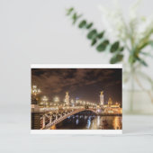 Alexander-3-Brücke in Paris Frankreich in der Nach Postkarte (Stehend Vorderseite)