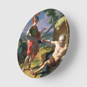 Alexander and Diogenes, 1818 (oil on canvas) Runde Wanduhr (Winkel)