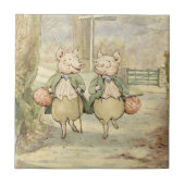 Alexander and Pigling Bland von Beatrix Potter Fliese (Vorderseite)