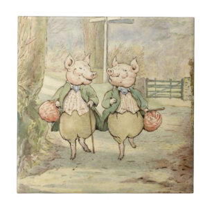 Alexander and Pigling Bland von Beatrix Potter Fliese